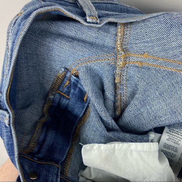 Frame Le Boy Jeans Beaudry Revolve Step Hem Size 24 Distressed Boyfriend Denim - Picture 14 of 16